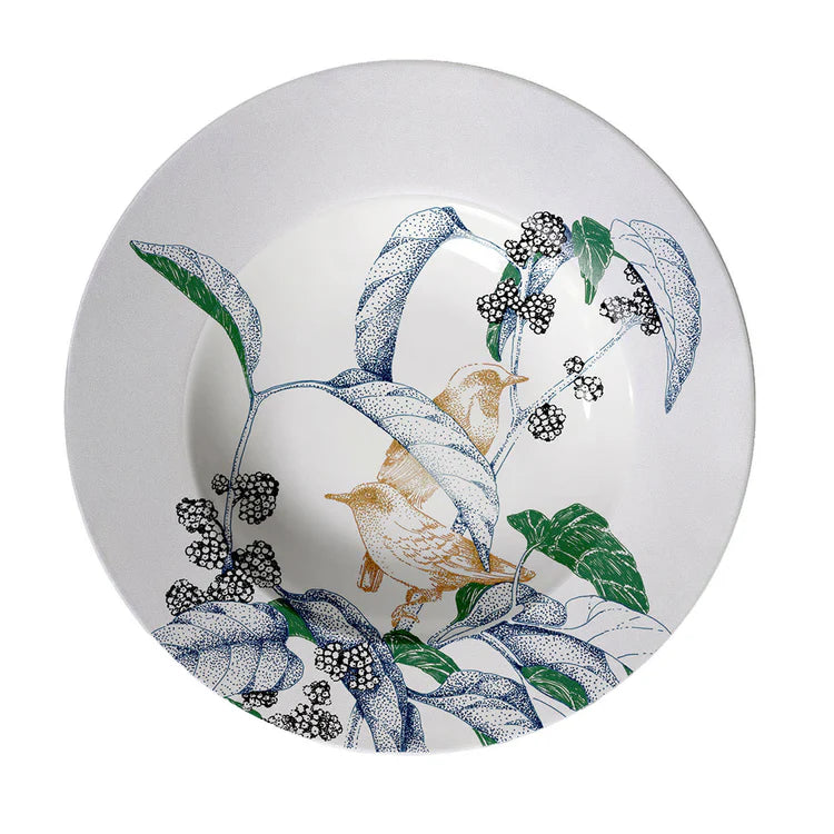 Bird Song Polychrome Soup Plates #1