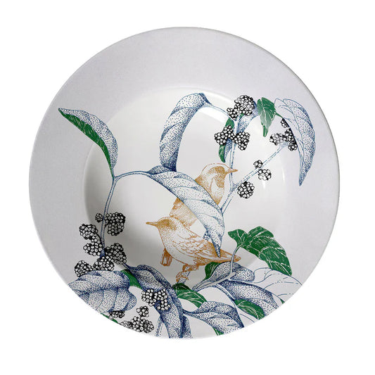 Bird Song Polychrome Soup Plates #1