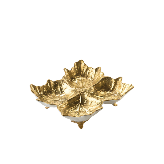 4-Places Appetizer Gold Leaf