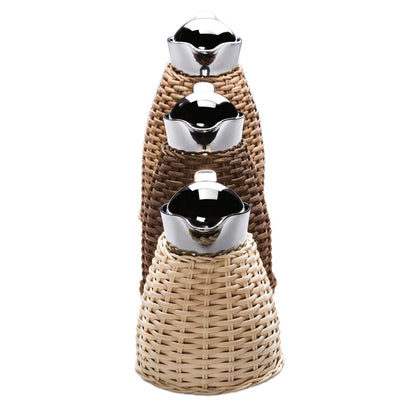 Insulated Carafe Chantilly in Rattan by Pigment France x