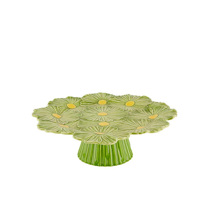 Bordallo Pinheiro Maria Flor Green Cake Stand