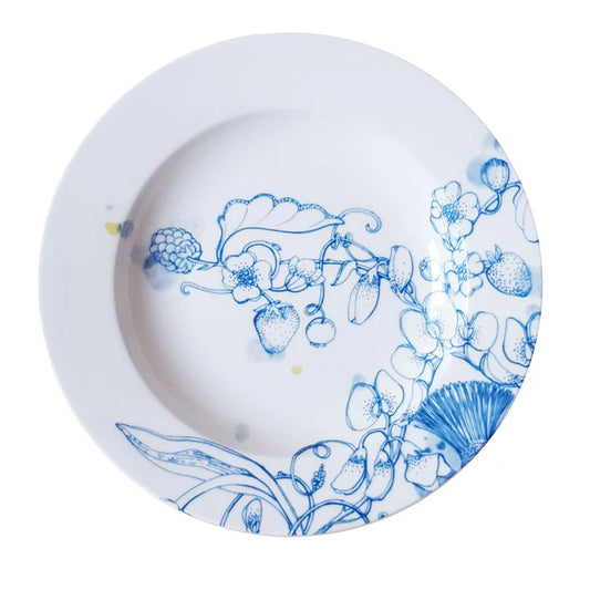 Blue Summer soup plate #2