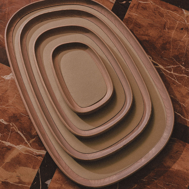 Maris Large Rectangular Natural Tones Tray