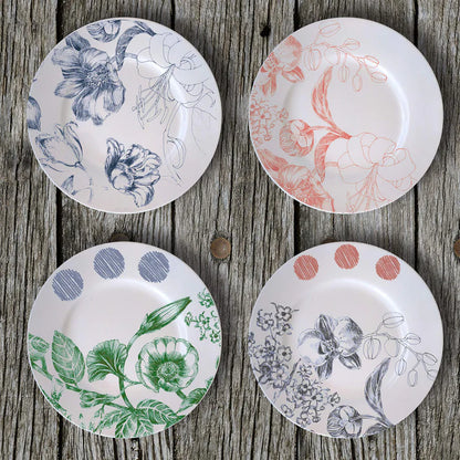 Marie Antoinette Set of 4 Bread Plates