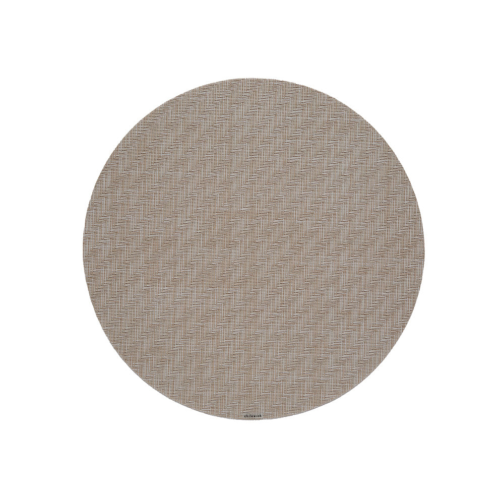 Foxtail Round Placemat, Ecru