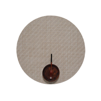 Foxtail Round Placemat, Ecru