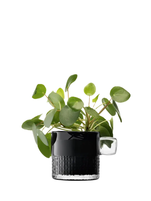 Handle Tealight Holder H9cm Slate