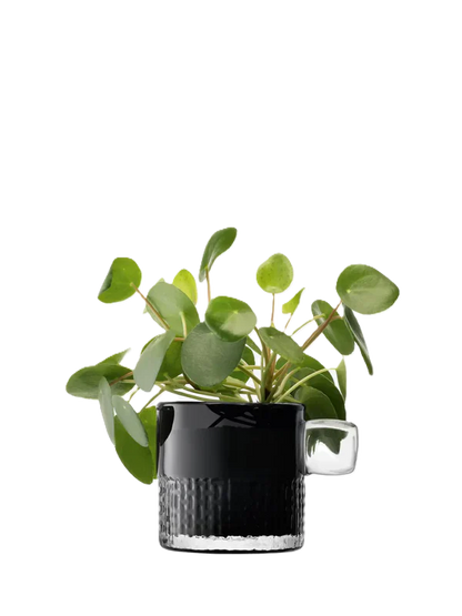 Handle Tealight Holder H9cm Slate