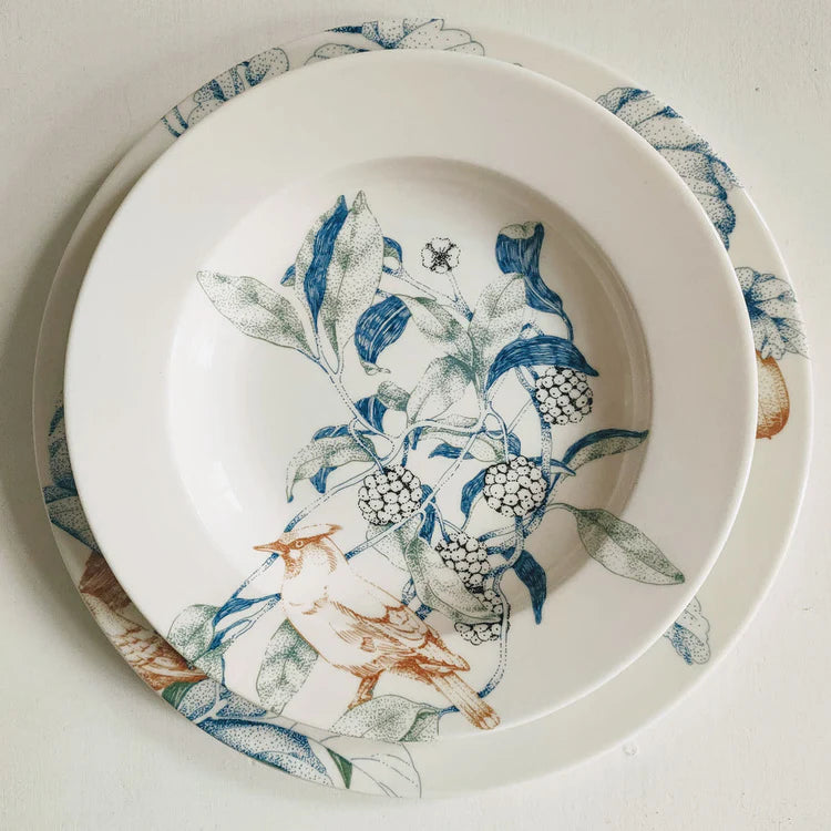 Bird Song Polychrome Soup Plates #2