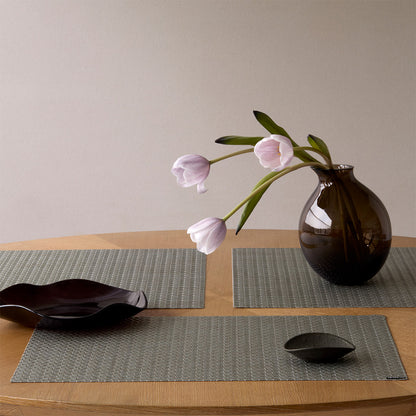 Origami Rectangular Placemat, Gunmetal