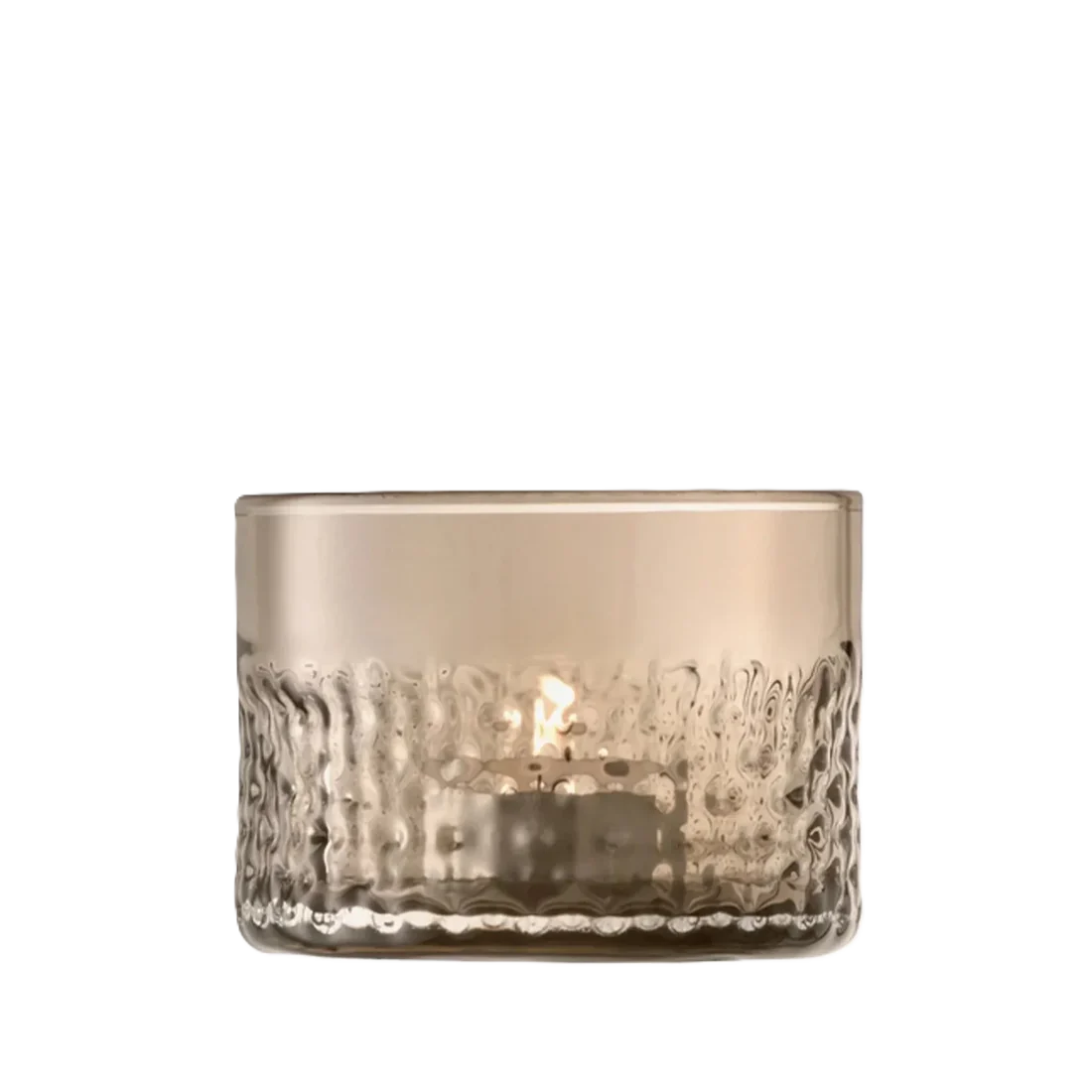 Wicker Tealight Holder taupe