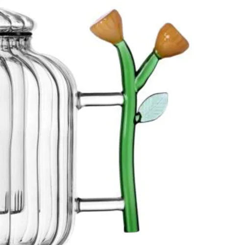 Optical Teapot Snail And Amber Flower