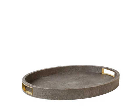 Modern Shagreen Cocktail Tray