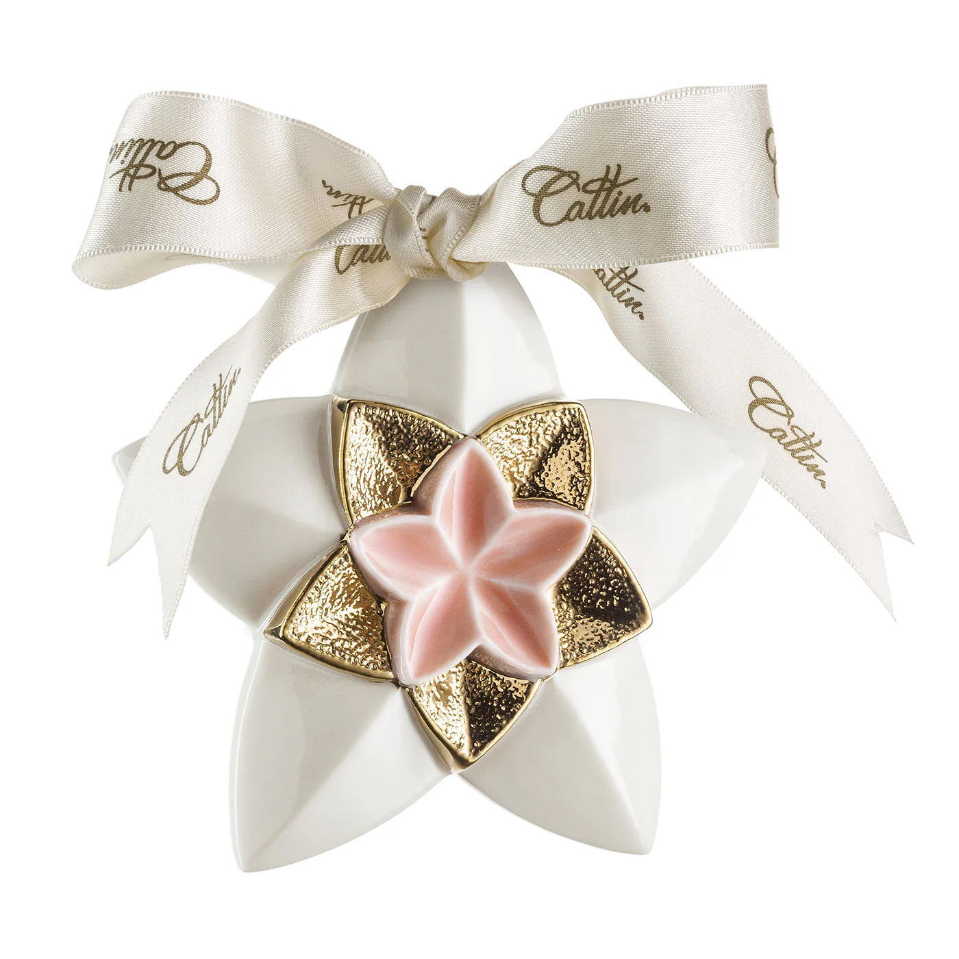 Pink Star Christmas Bauble