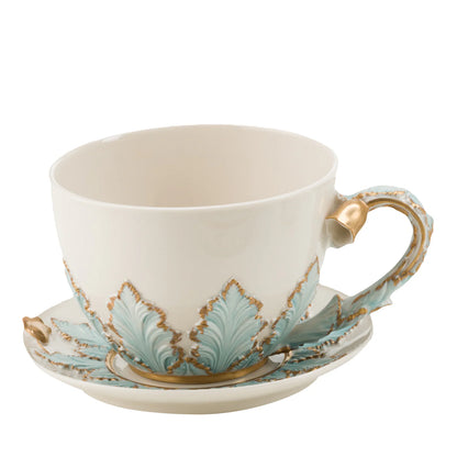 Leaves Tea Cup & Saucer