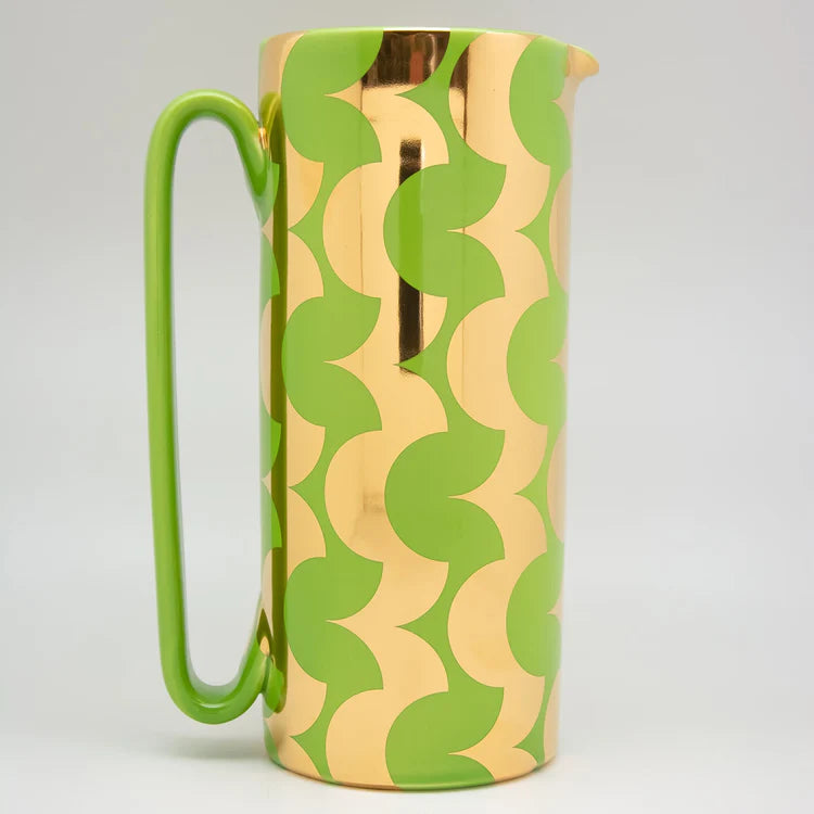 Serlio Cicappa Gold 24K & Green Carafe