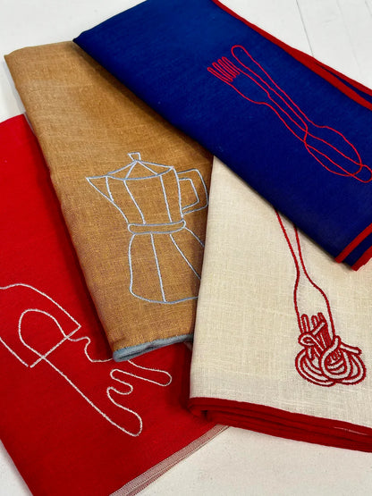 Linen Embroidered Napkins