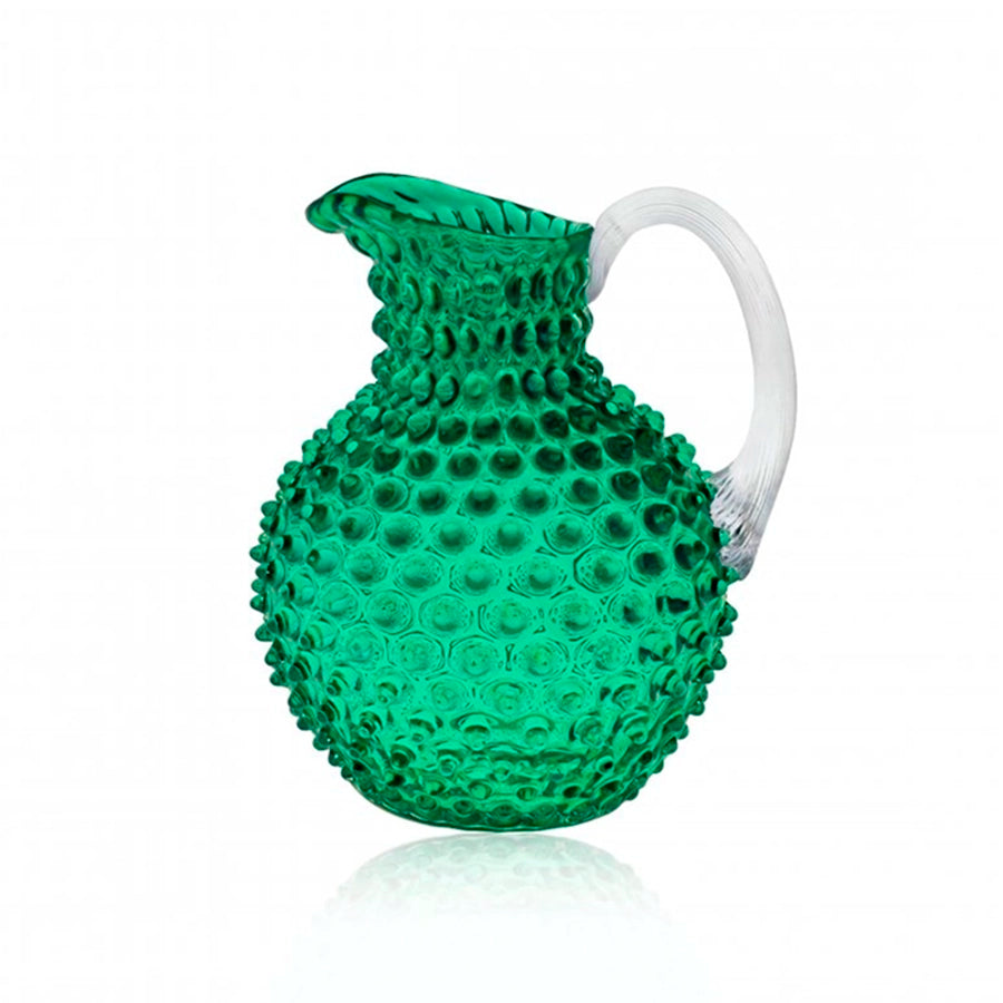 Underlay Dark Green Hobnail Jug