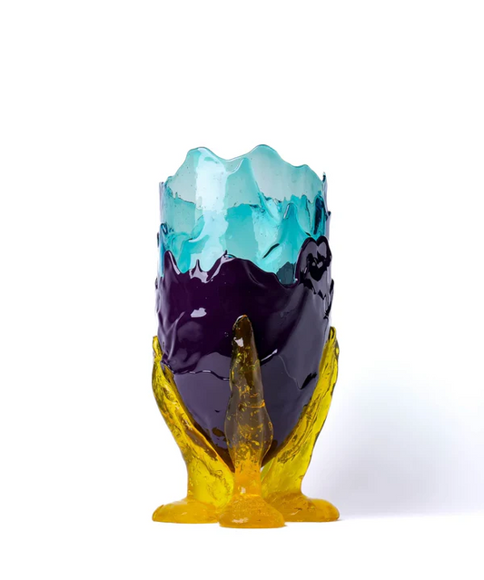Clear Vase Extra Colour - Clear Aqua, Matt Aubergine, Clear Yellow