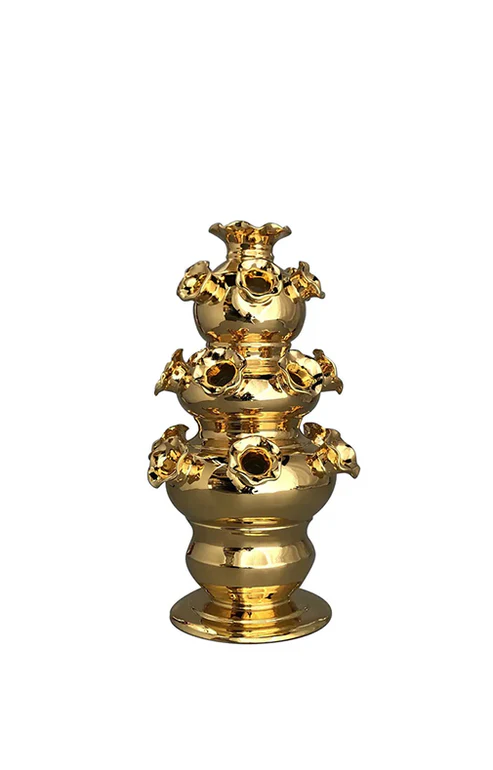 Diciannove Bocche Gold Vase