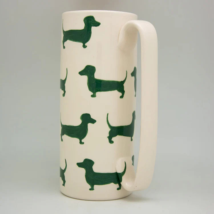 Serlio Bassotti Green Ceramic Carafe