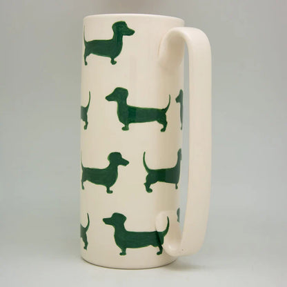 Serlio Bassotti Green Ceramic Carafe