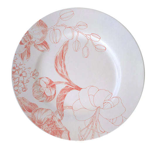 Marie Antoinette Red Set of 2 Bread Plates