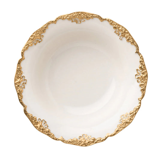 Irene Set of 2 White & Gold Bowls