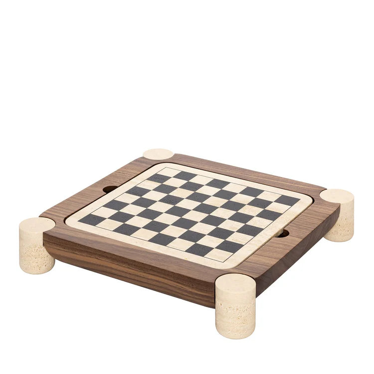 Mocambo Chess Draughts Game Set Design