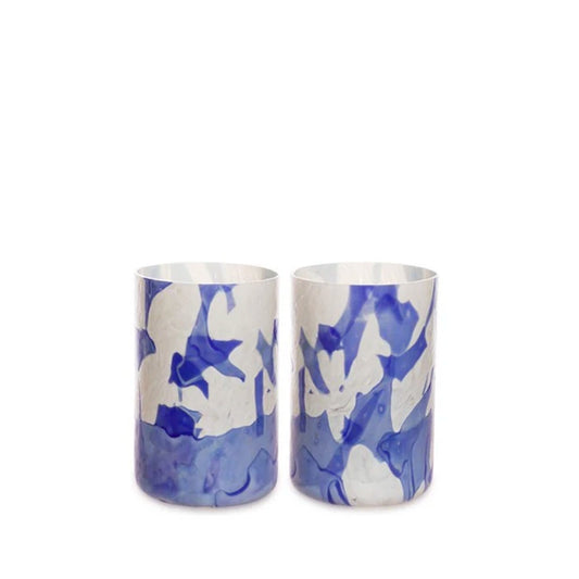 Set of 2 Blue Tumblers
