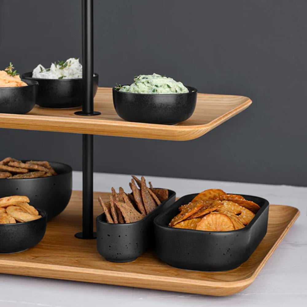 ASA Wood 2-Tier Rectangular Etagere
