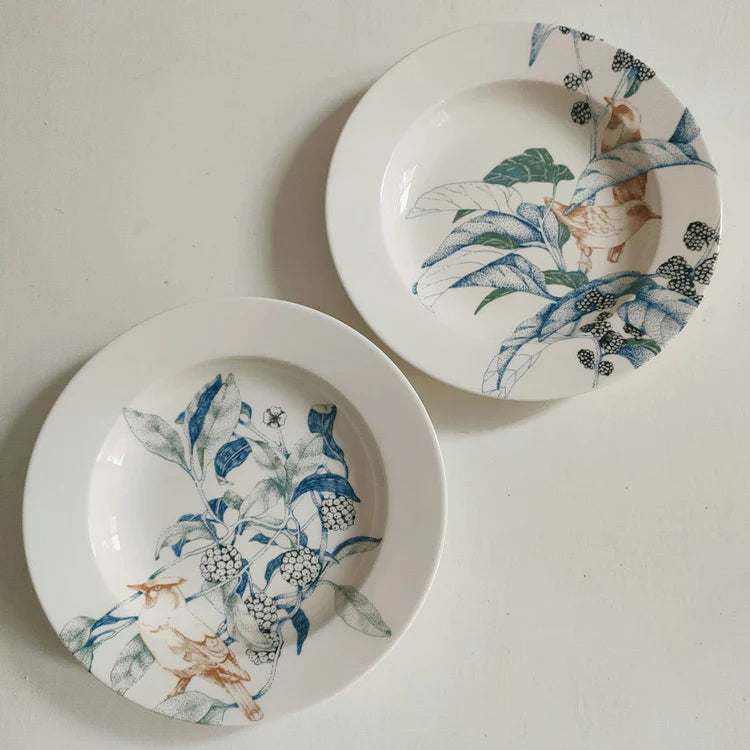 Bird Song Polychrome Soup Plates #2