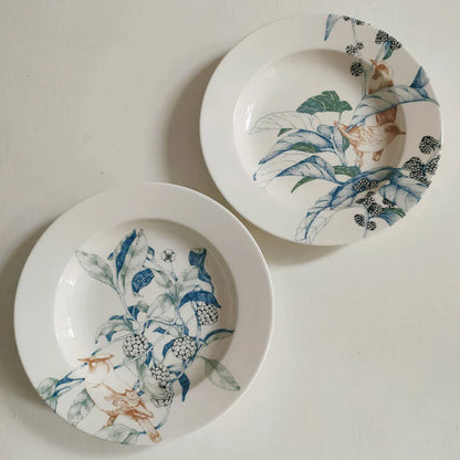 Bird Song Polychrome Soup Plates #2