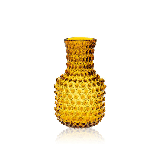 Amber Hobnail Carafe