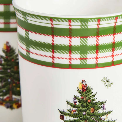 Spode Christmas Tree Mug & Coaster Gift Box