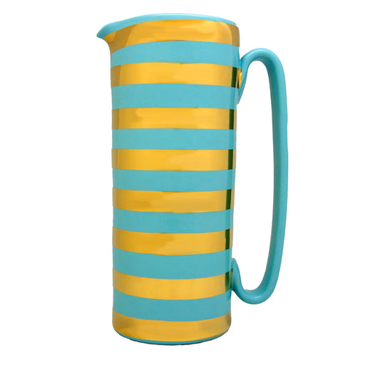 Serlio Gondoliere Gold & Blue Pitcher