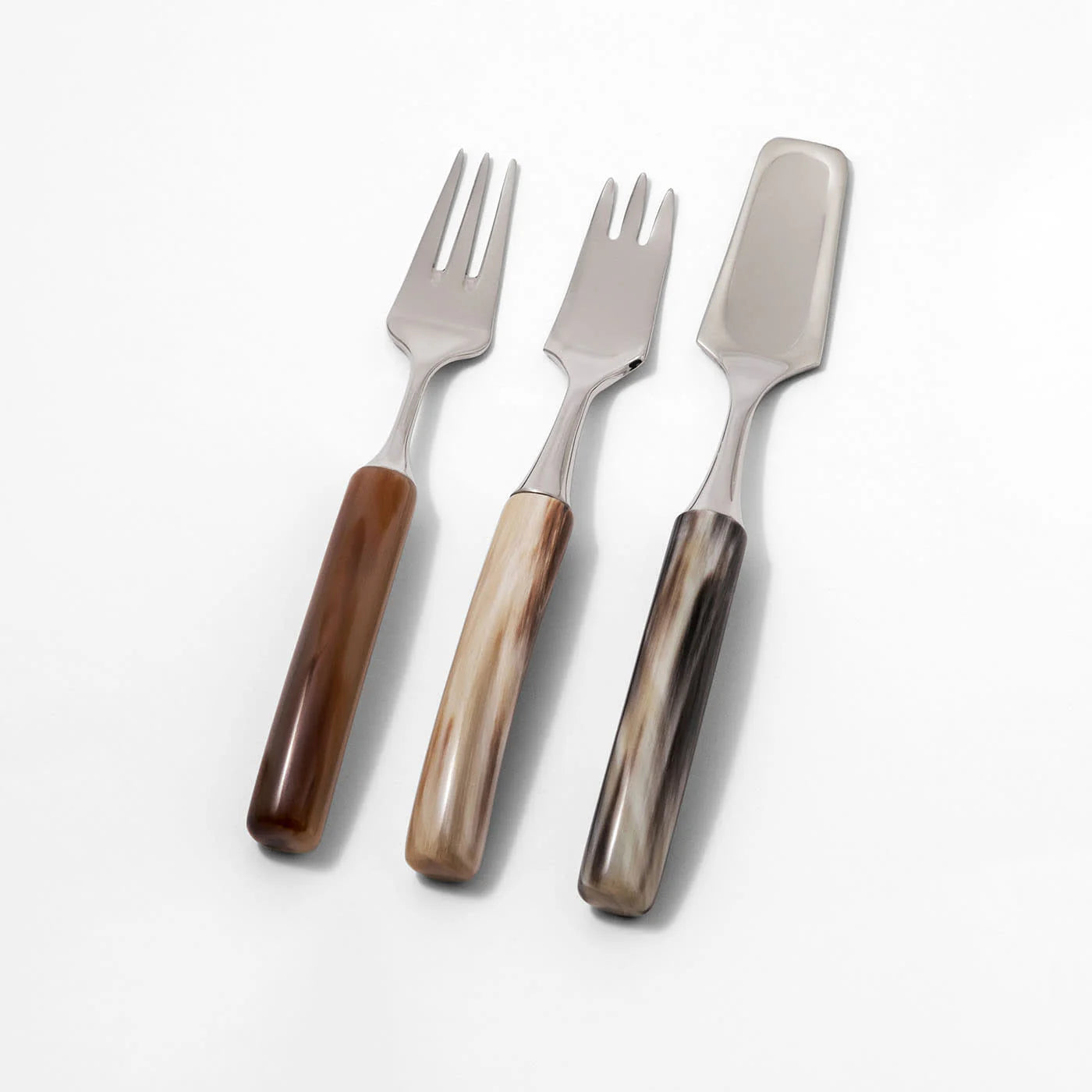 Set of 3 Natural Dessert Cutlery