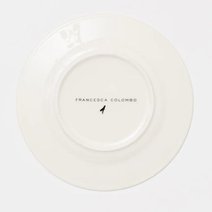 Marie Antoinette Black Dessert Plate