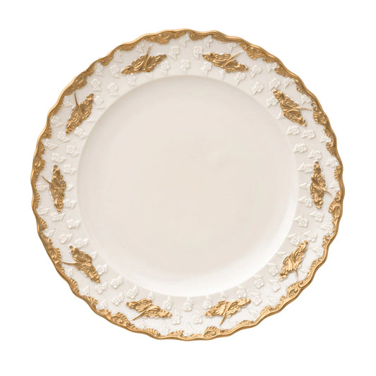 Lucia Set of 2 White & Gold Dessert Plates