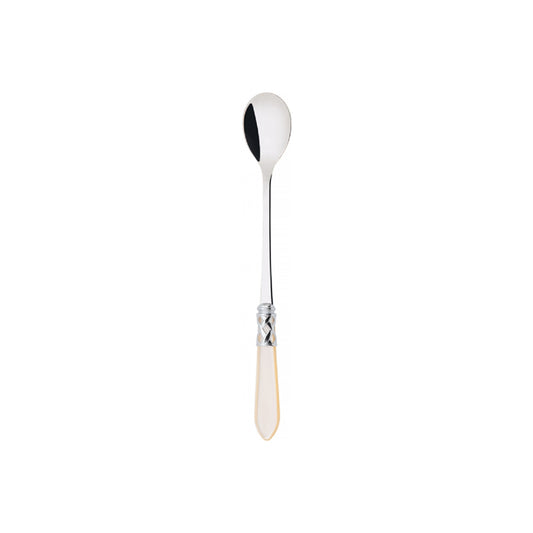 Bugatti Aladdin Chromed Ring Long Drink Spoons Ivory, Set of 6