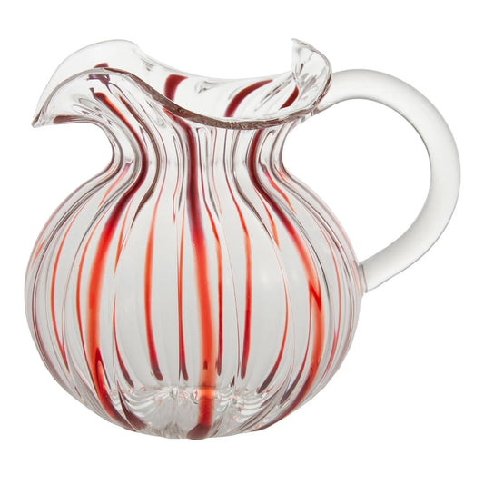 Torcello Red Striped Pitcher