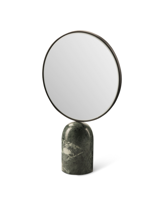 Polspotten Round Mirror With Marble Base