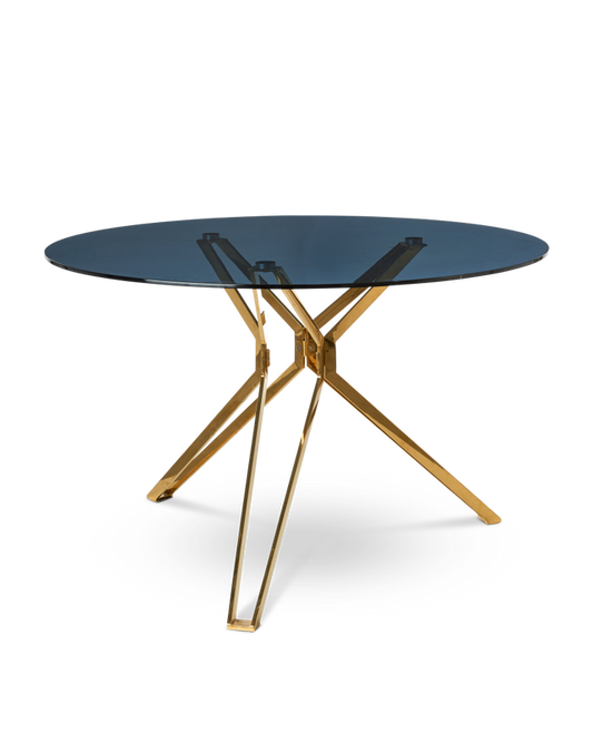 Glass Round Dining Table By Polspotten