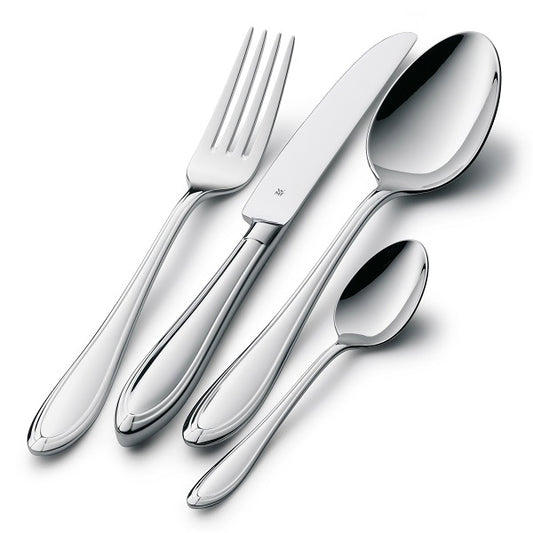 silver spoon and fork set