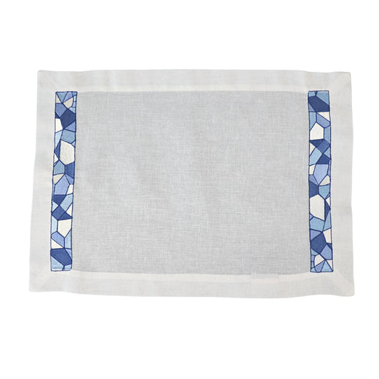 Blue and White Dining Table cloth, placemat