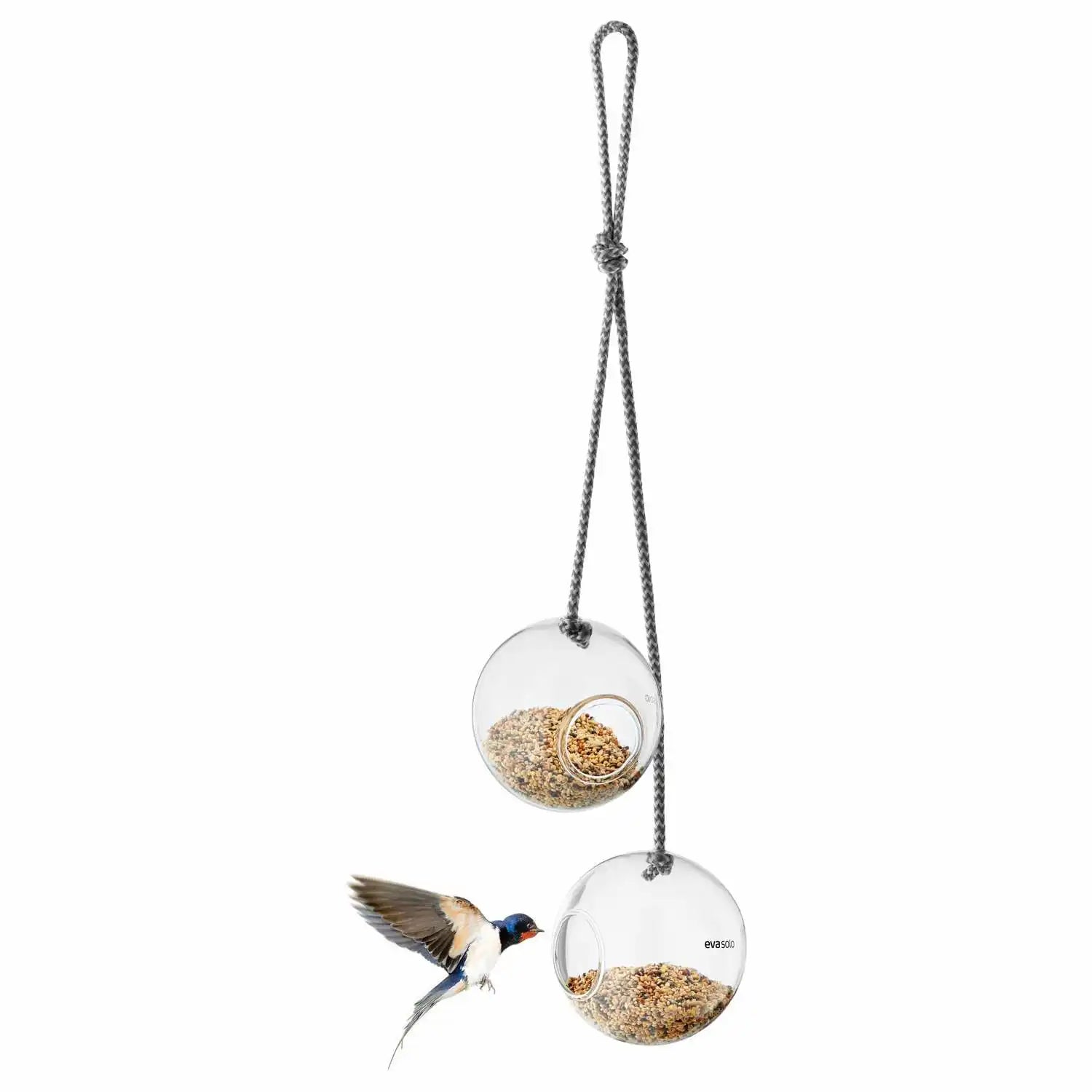 Glass Bird Feeders 2 Pcs