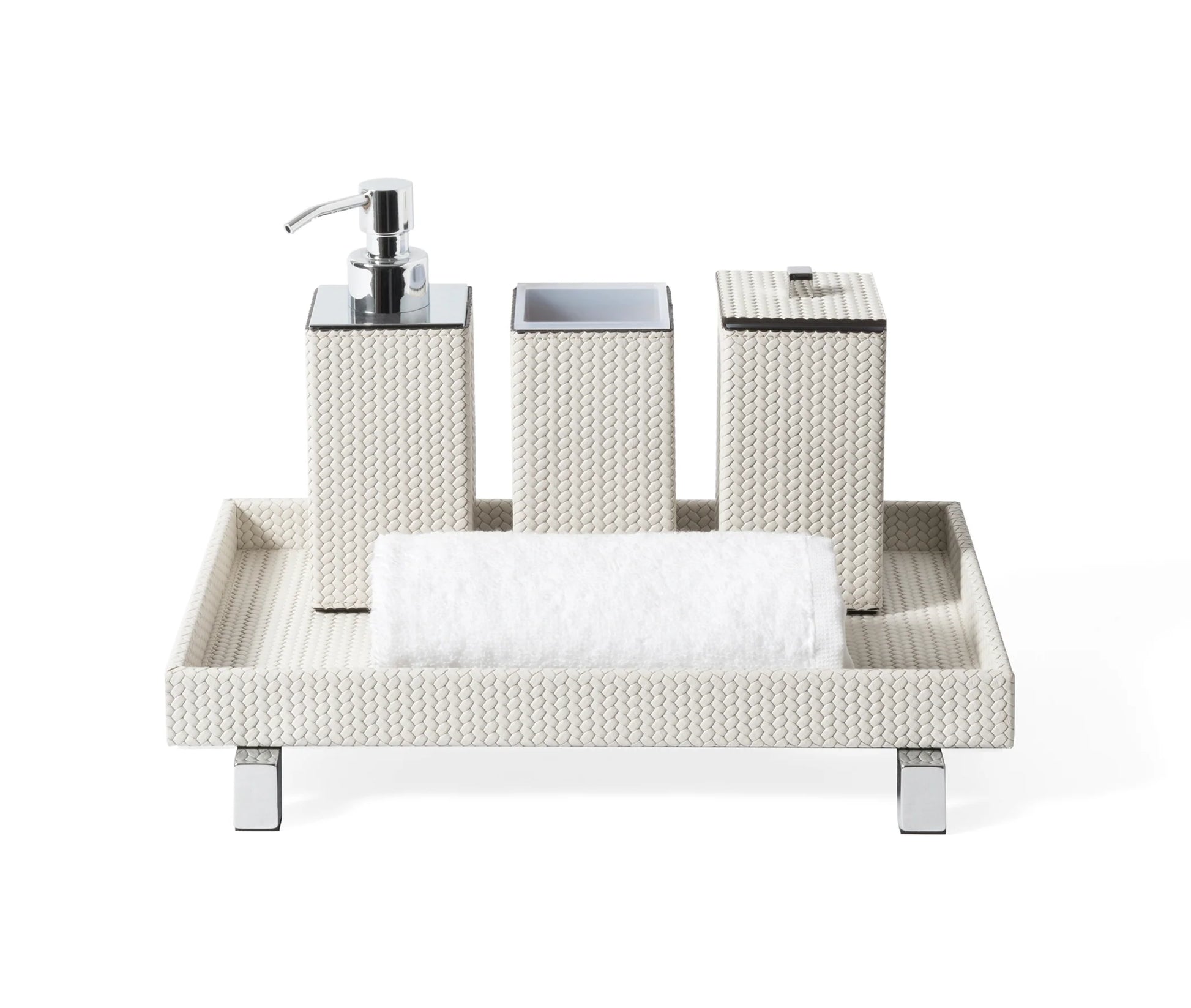 Poseidon Square Bathroom Set Cream