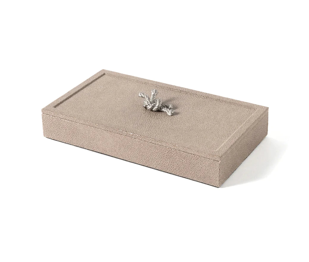 Thalia Rectangular Box Taupe